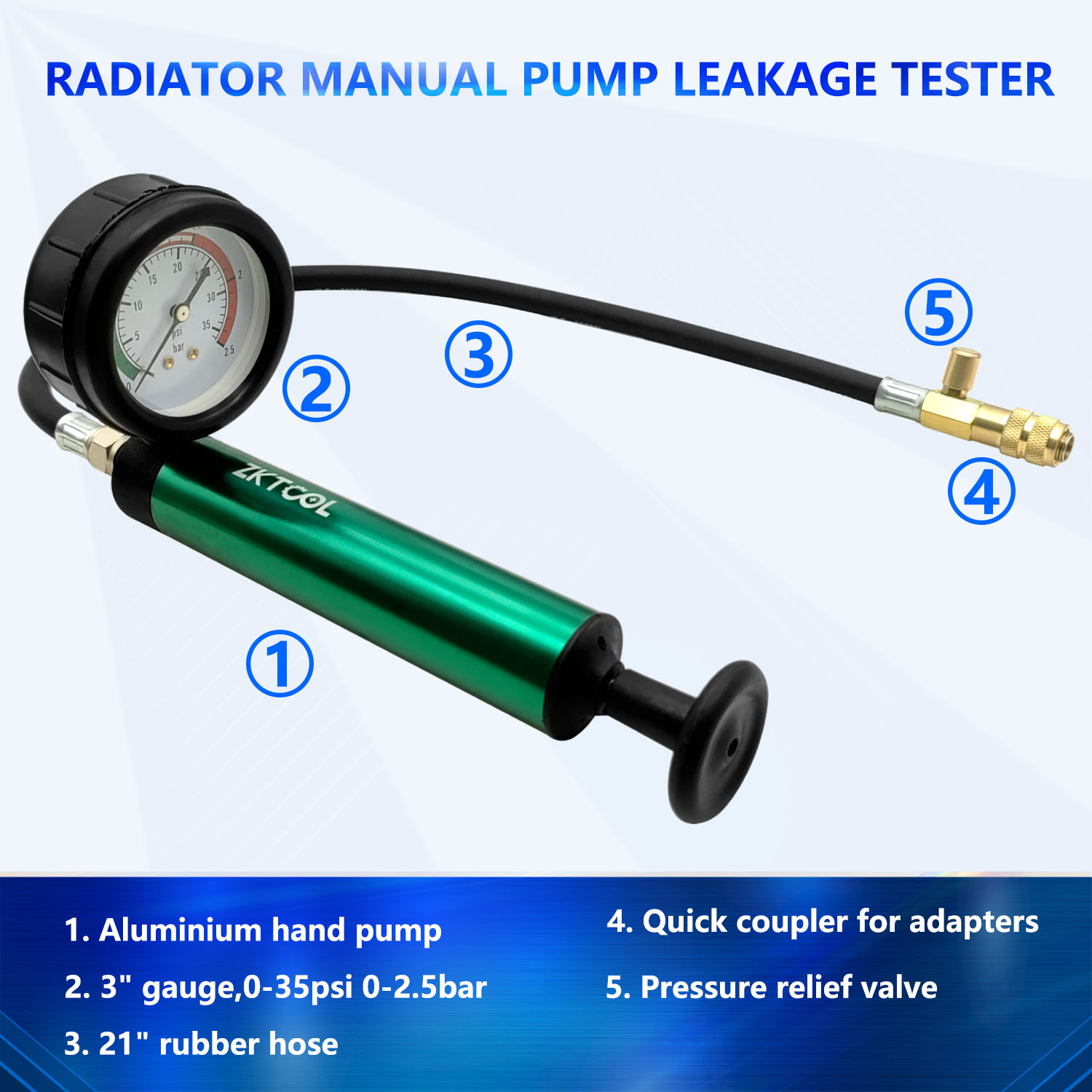 Outil de test de pression du r - Radiator Pressure Tester avis et prix